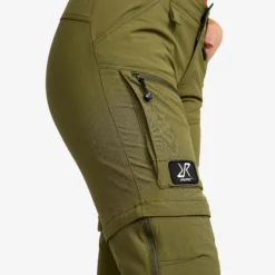 Range Pro Stretch T Zip-off Pants Damen Burnt Olive/Anthracite