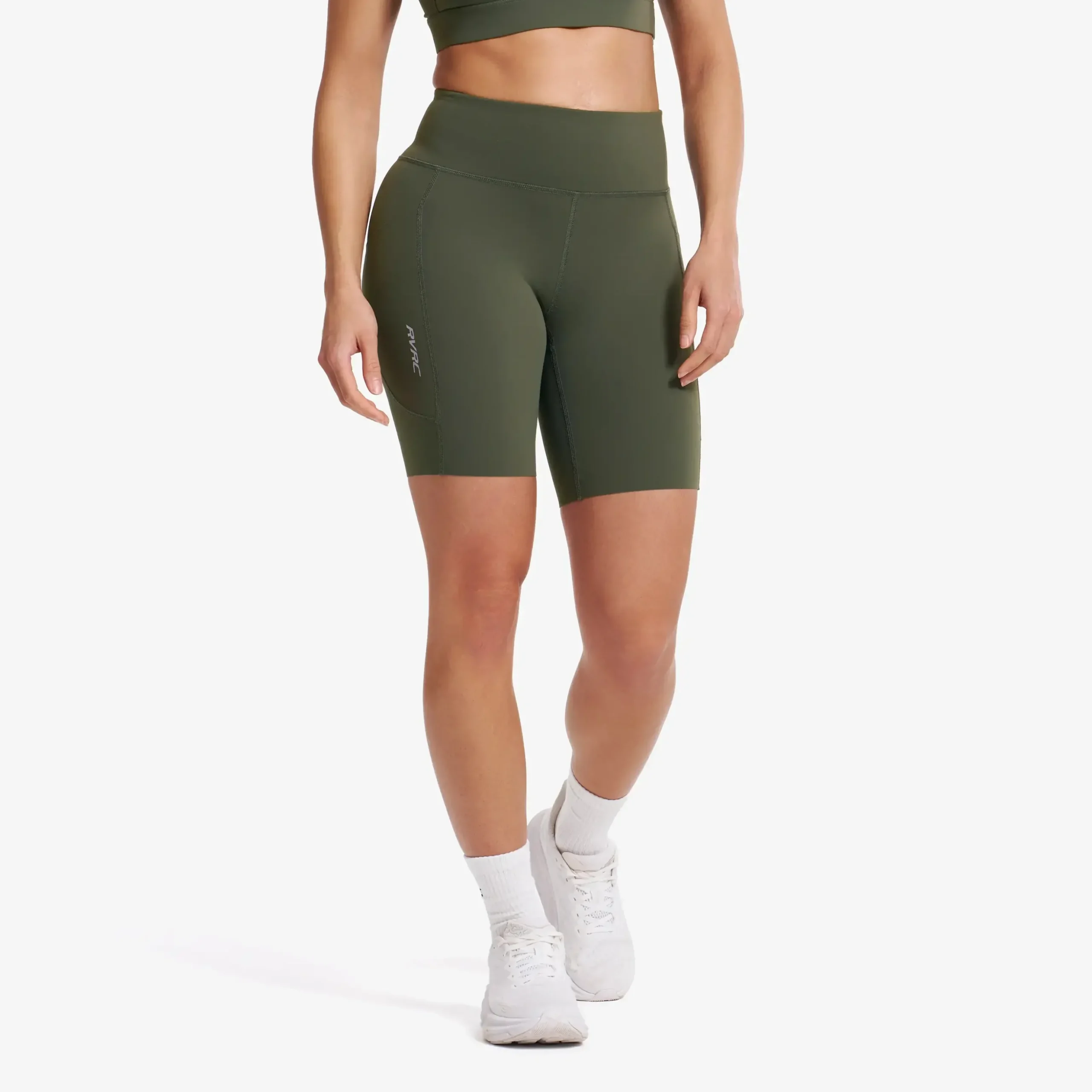 Rapid Pocket Biker Shorts Damen Kambaba Green
