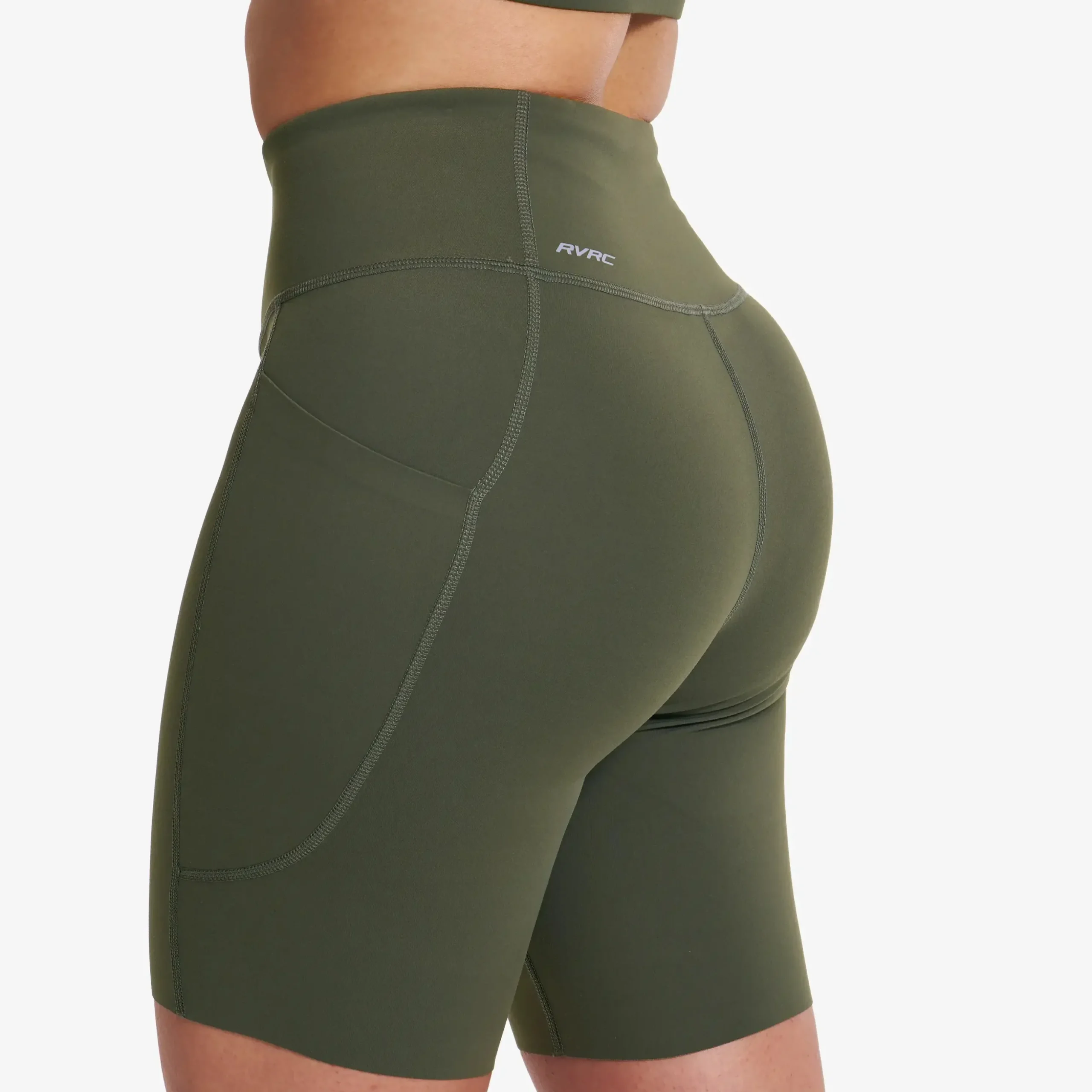 Rapid Pocket Biker Shorts Damen Kambaba Green