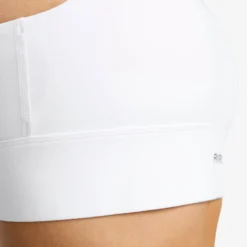 Rapid V Longline Medium Sports Bra Damen White