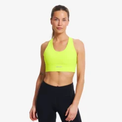 Rapid V Longline Medium Sports Bra Damen Evening Primrose