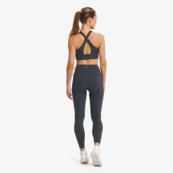Rapid V Longline Medium Sports Bra Damen Anthracite