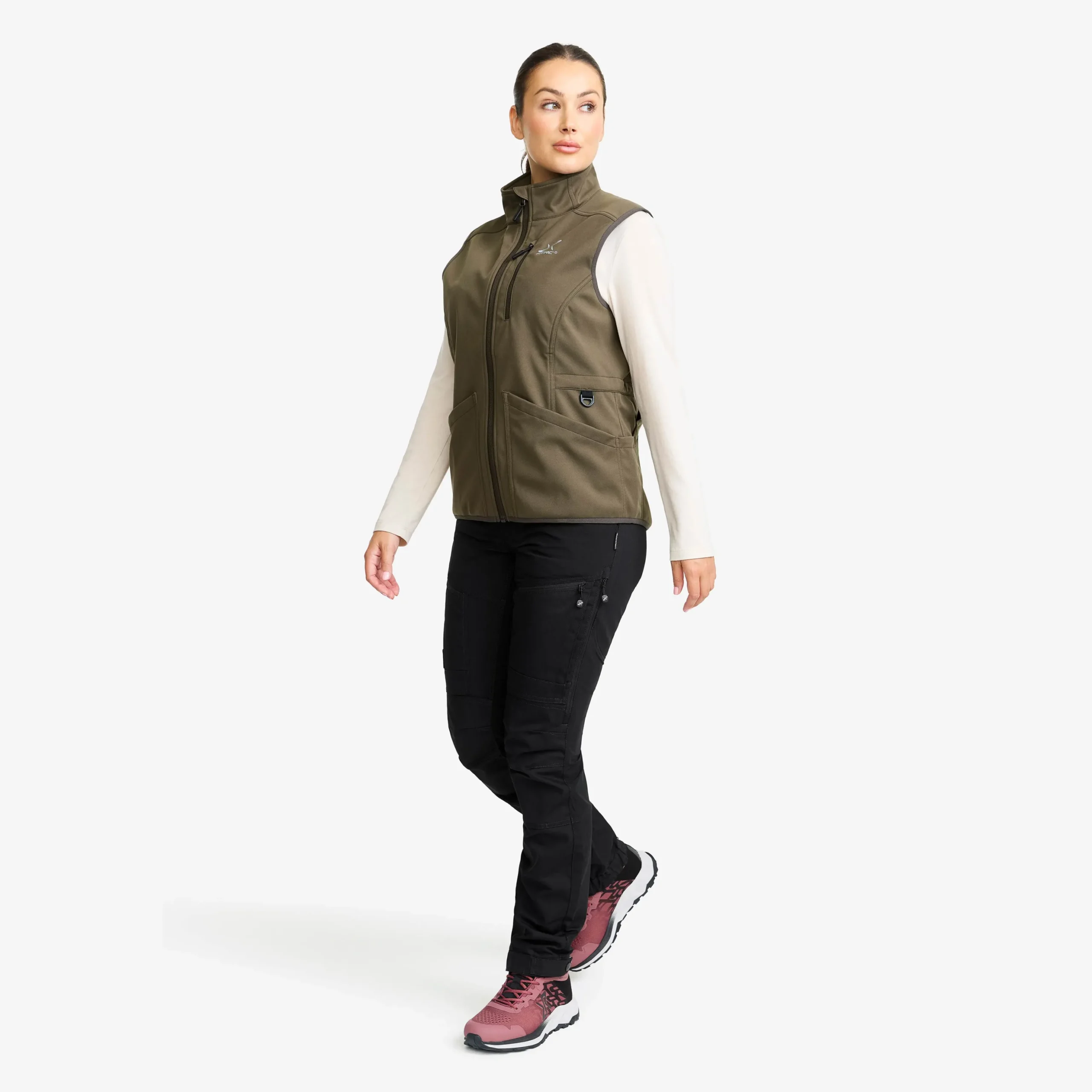 Responder Softshell Vest Damen Light Moss Gray