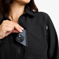 Ridge Half-zip Stretch Shirt Damen Black