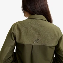 Ridge Half-zip Stretch Shirt Damen Grape Leaf/Forest Night
