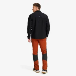 Ridge Half-zip Stretch Shirt Herren Black