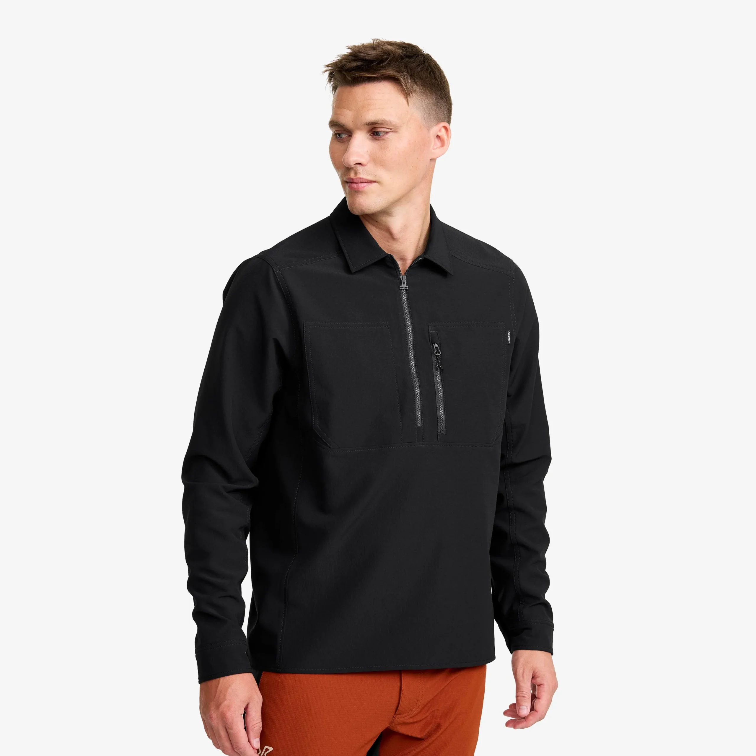 Ridge Half-zip Stretch Shirt Herren Black