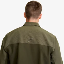 Ridge Half-zip Stretch Shirt Herren Grape Leaf/Forest Night