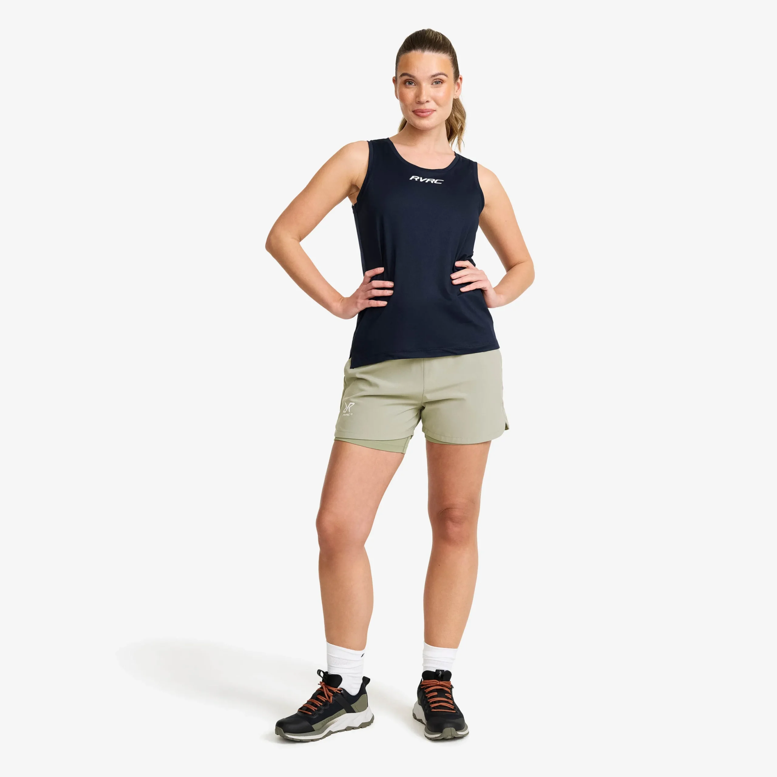 Rise 2-in-1 Shorts Damen Shadow