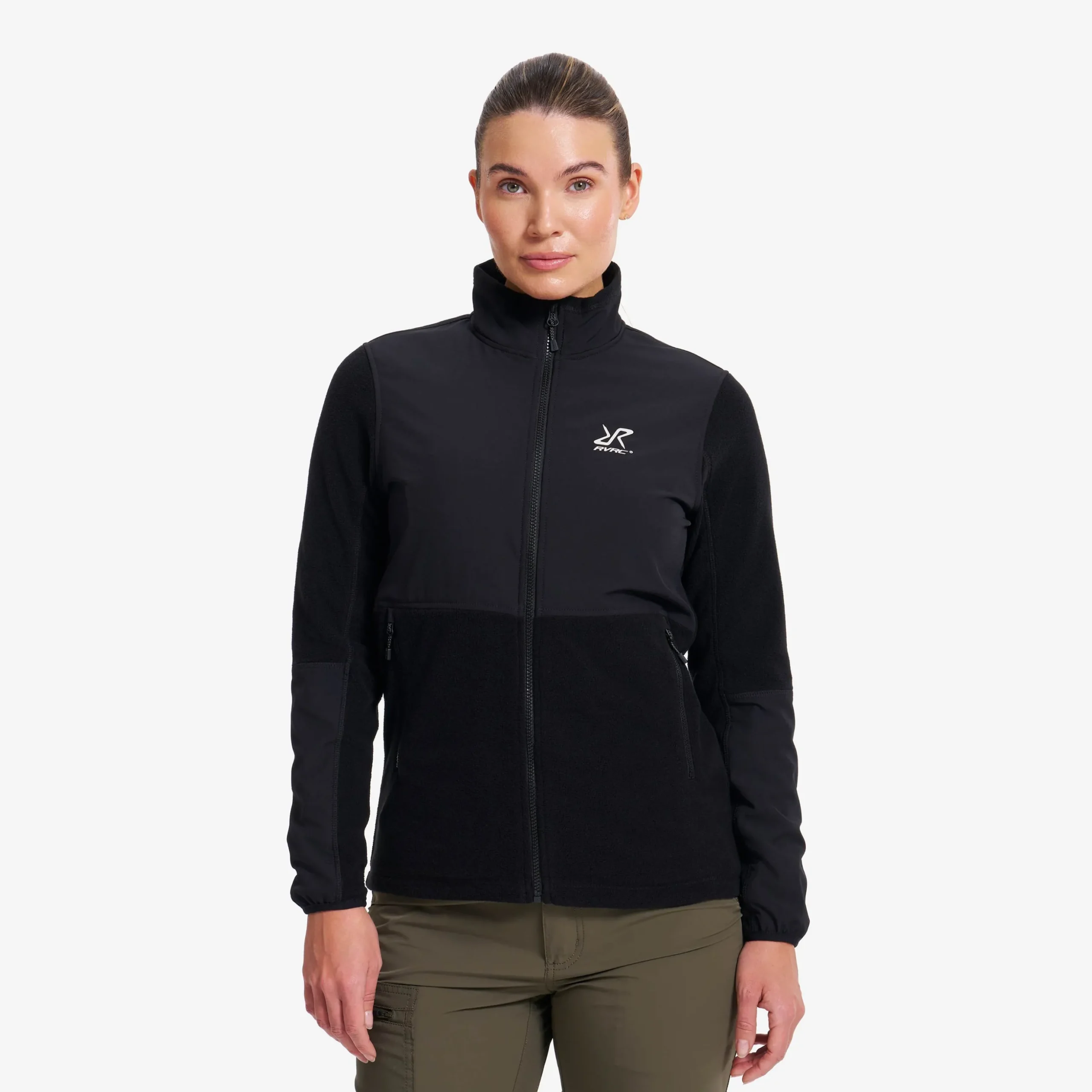 River Hybrid Fleece Jacket Damen Black