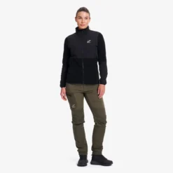River Hybrid Fleece Jacket Damen Black
