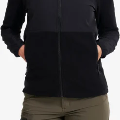 River Hybrid Fleece Jacket Damen Black
