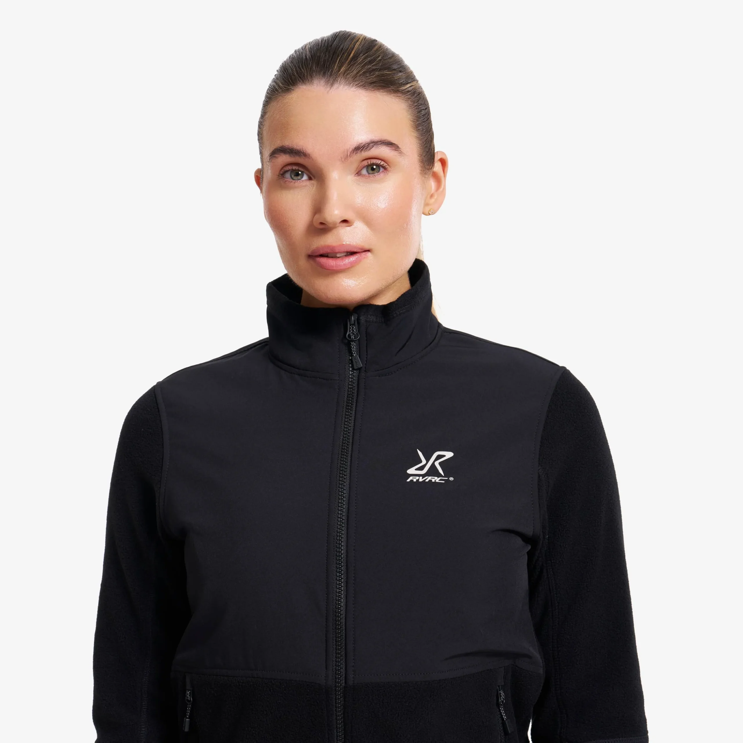 River Hybrid Fleece Jacket Damen Black