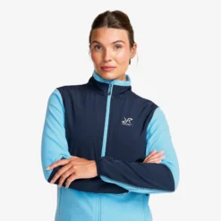 River Hybrid Fleece Jacket Damen Alaskan Blue