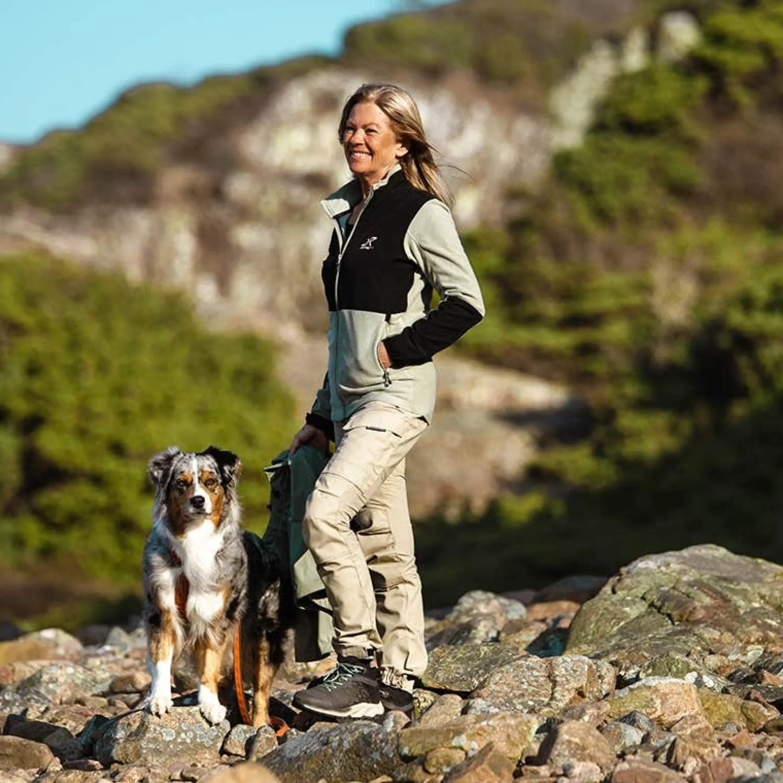 River Hybrid Fleece Jacket Damen Shadow