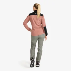 River Hybrid Fleece Jacket Damen Pink Wood