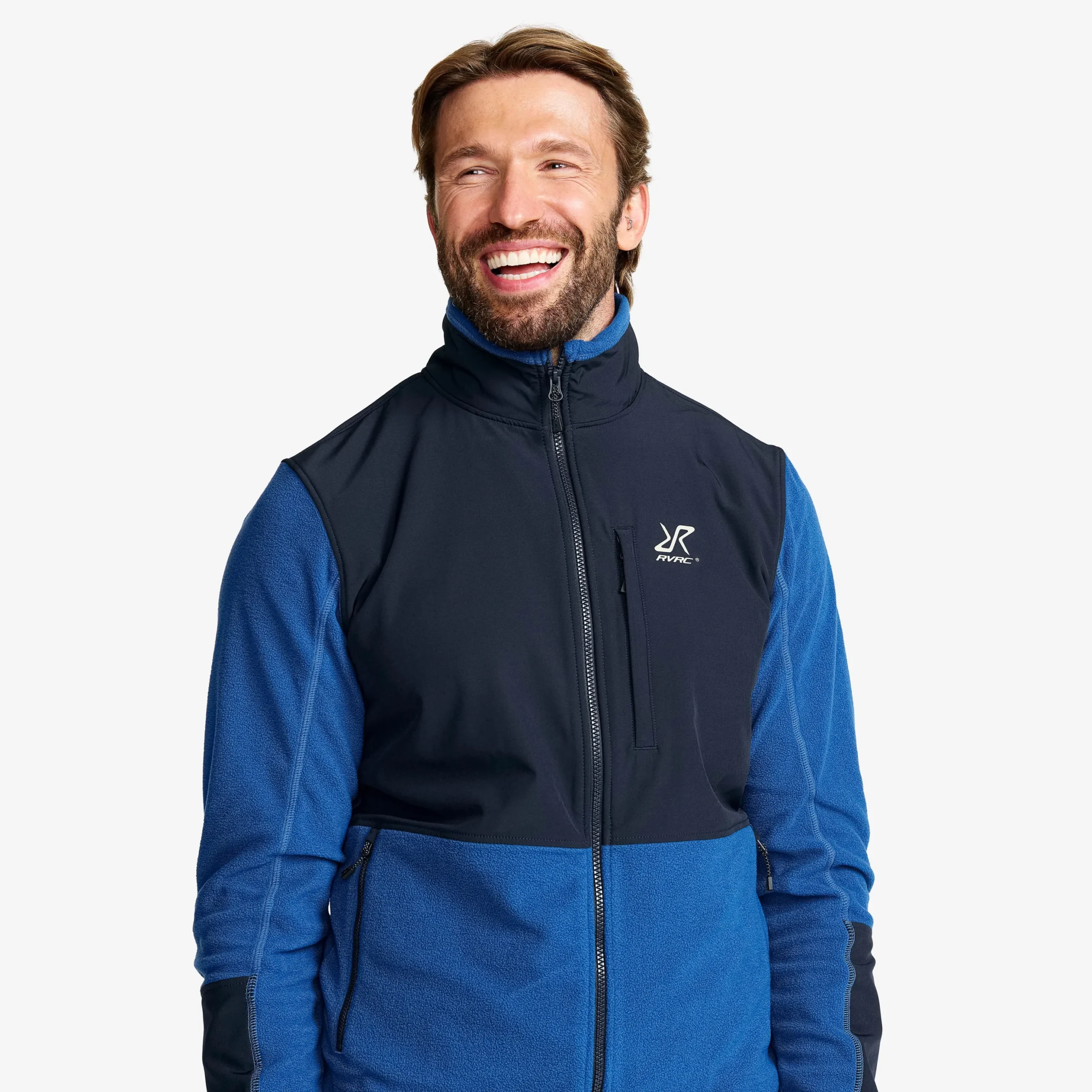 River Hybrid Fleece Jacket Herren Classic Blue