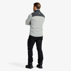 River Hybrid Fleece Jacket Herren Limestone Grey