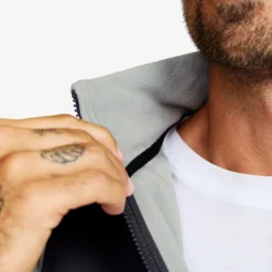 River Hybrid Fleece Jacket Herren Limestone Grey