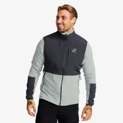 River Hybrid Fleece Jacket Herren Limestone Grey