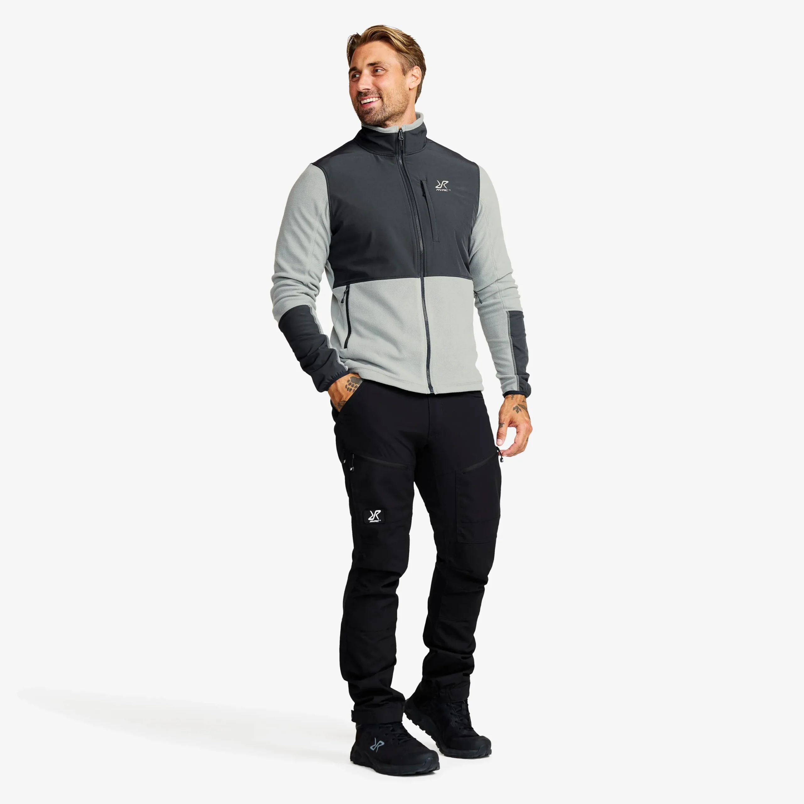 River Hybrid Fleece Jacket Herren Limestone Grey