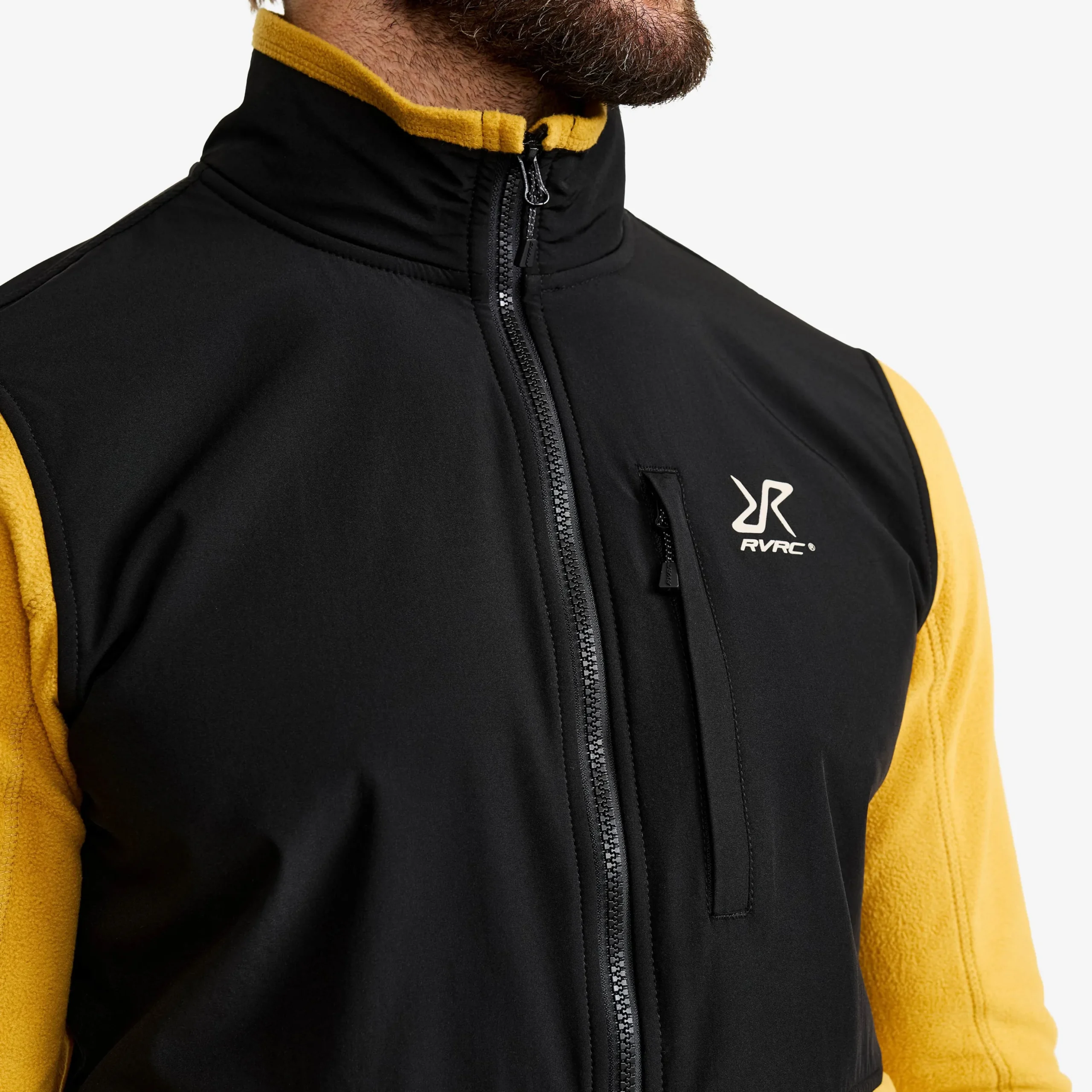 River Hybrid Fleece Jacket Herren Harvest Gold