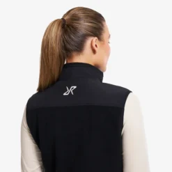 River Hybrid Fleece Vest Damen Black