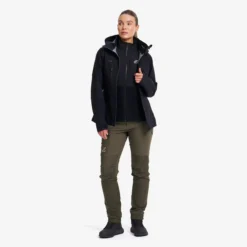 River Hybrid Fleece Vest Damen Black