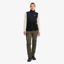 River Hybrid Fleece Vest Damen Black