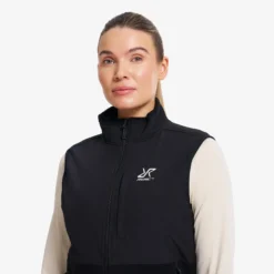 River Hybrid Fleece Vest Damen Black