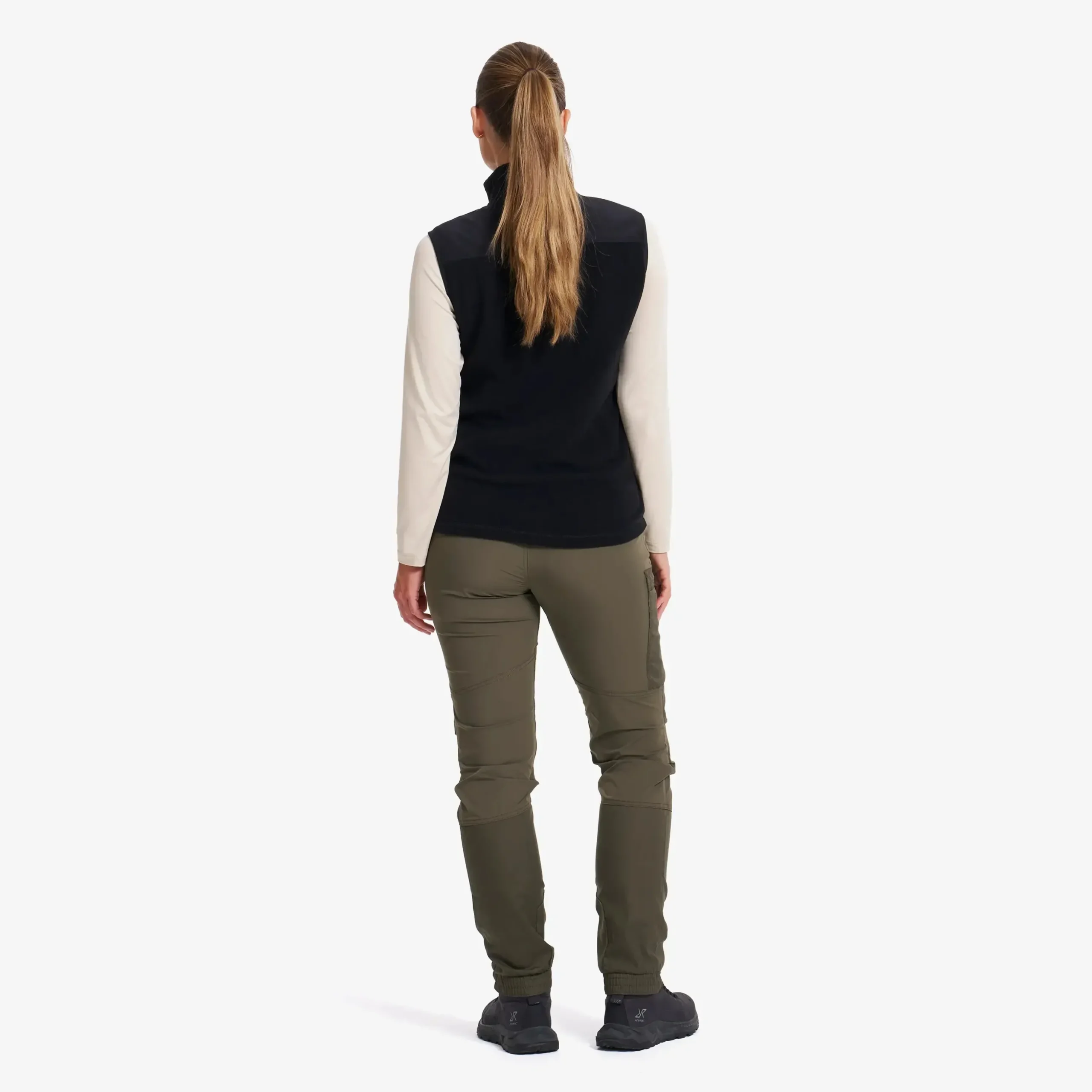 River Hybrid Fleece Vest Damen Black