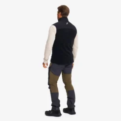 River Hybrid Fleece Vest Herren Black