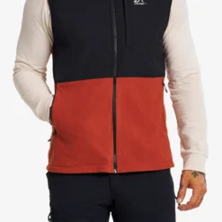 River Hybrid Fleece Vest Herren Rusty Orange