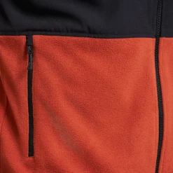River Hybrid Fleece Vest Herren Rusty Orange