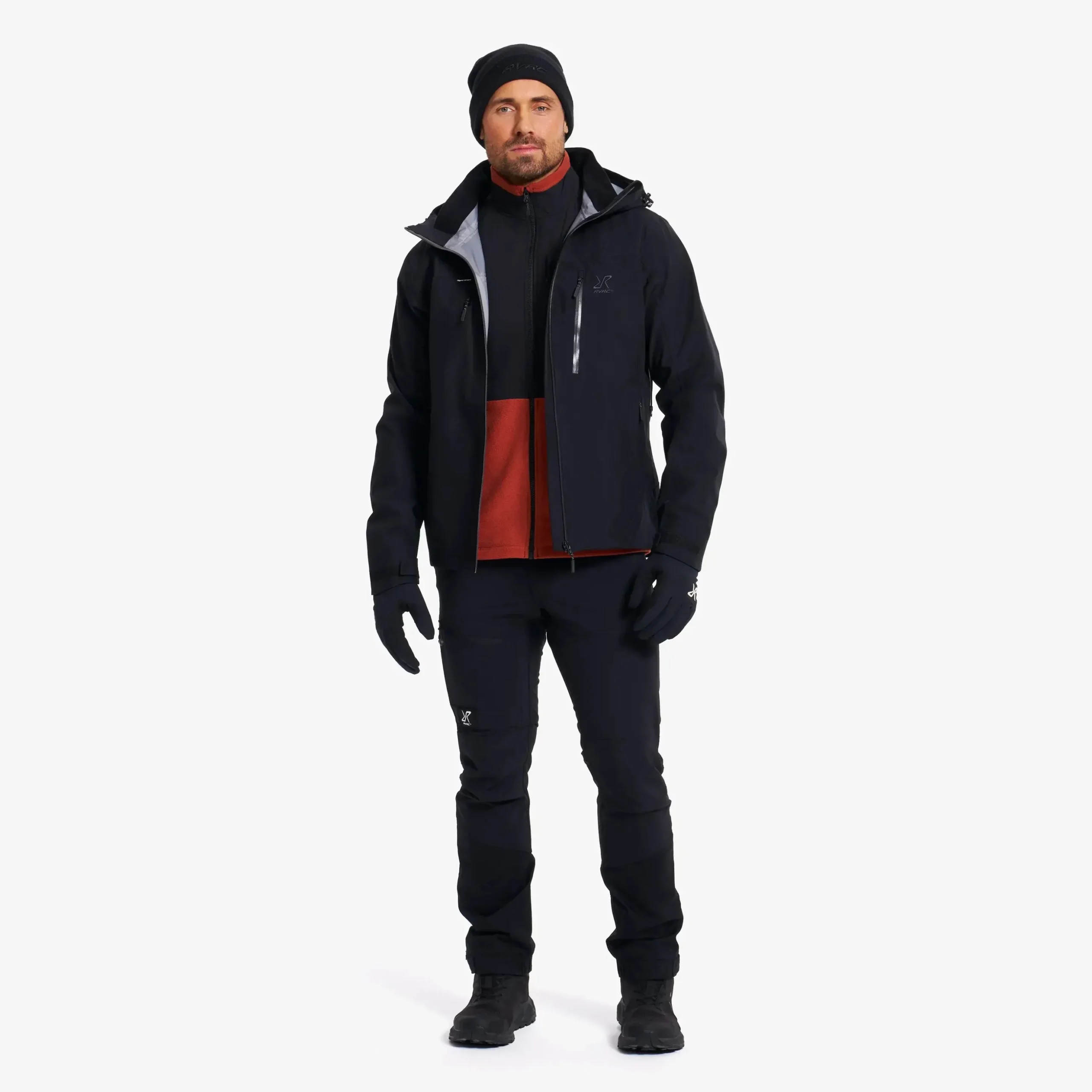 River Hybrid Fleece Vest Herren Rusty Orange