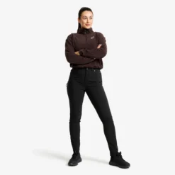 Root High-waist Stretch Jeans Damen Black