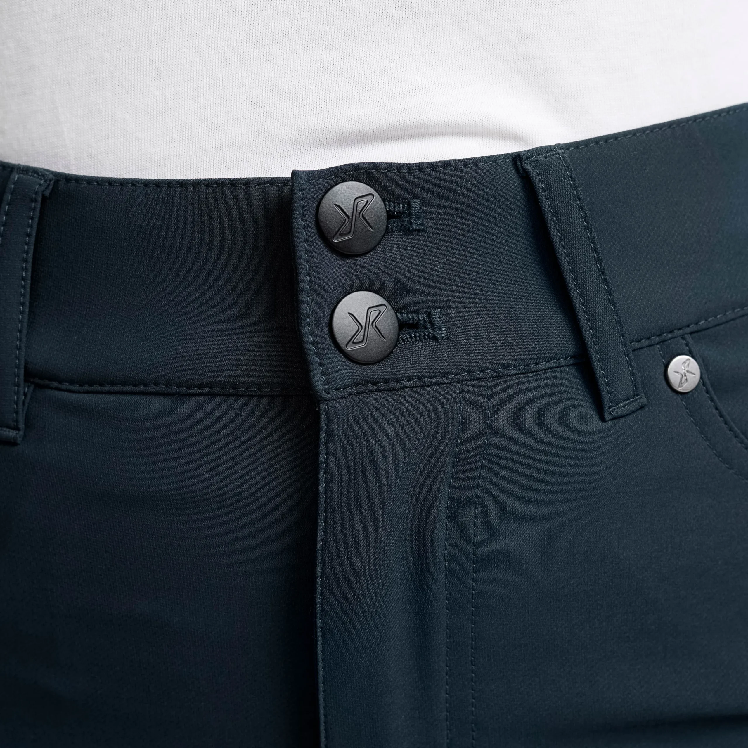 Root High-waist Stretch Jeans Damen Blueberry