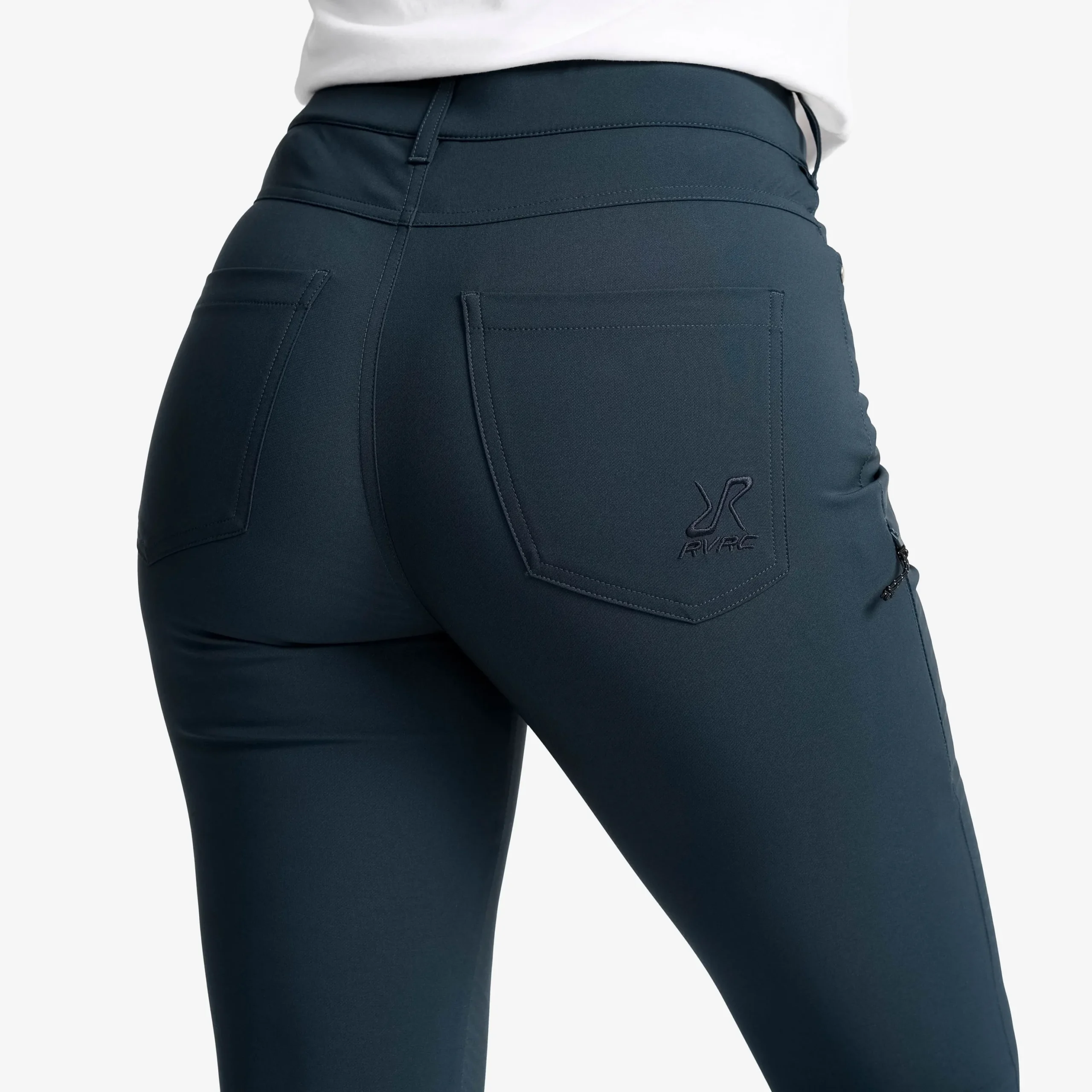 Root High-waist Stretch Jeans Damen Blueberry