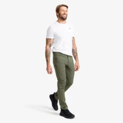 Root Outdoor Stretch Jeans Herren Kambaba Green