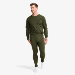 Route Merino Light Base Layer Pants Herren Forest Night