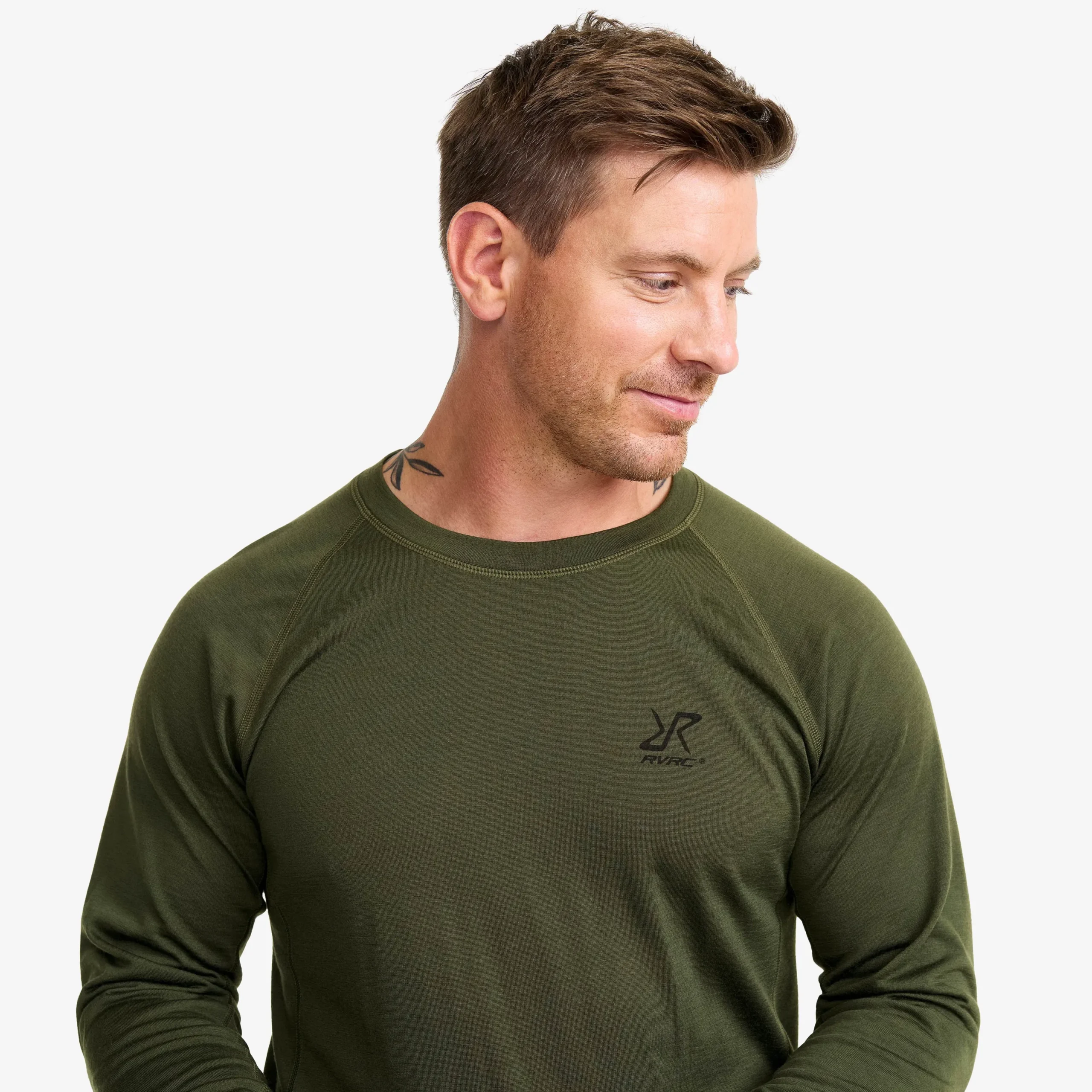 Route Merino Light Base Layer Top Herren Forest Night