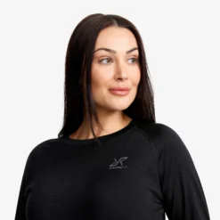 Route Merino Light Base Layer Top Damen Black