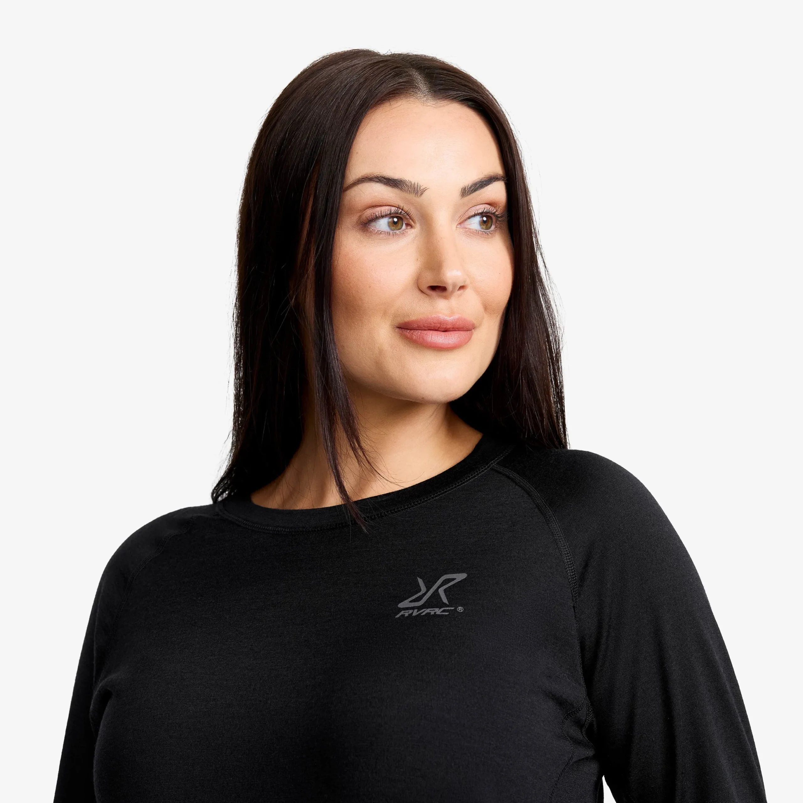 Route Merino Light Base Layer Top Damen Black