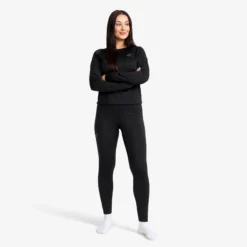 Route Merino Light Base Layer Pants Damen Black