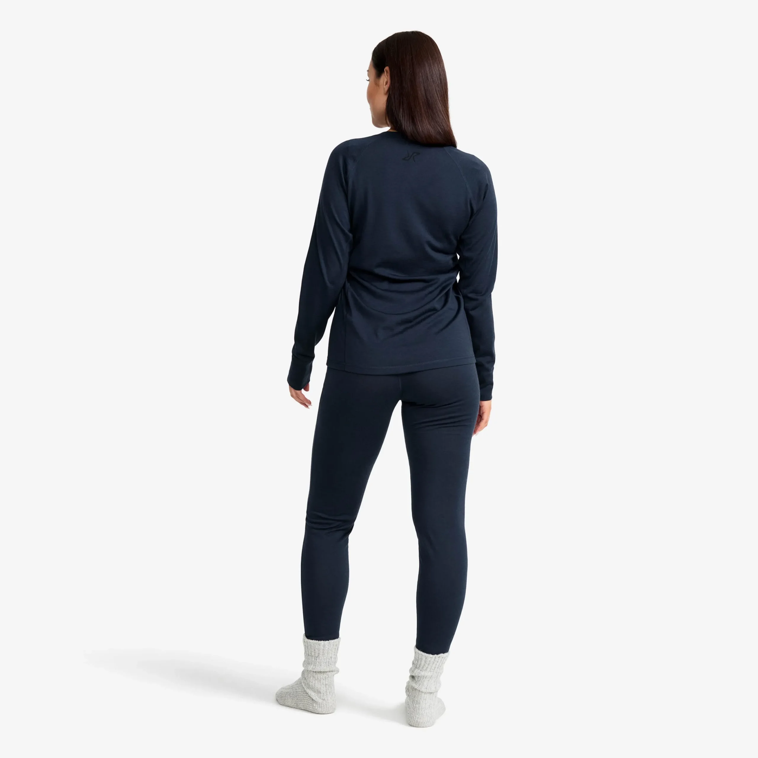 Route Merino Light Base Layer Top Damen Deep Navy