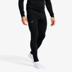 Route Merino Warm Base Layer Pants Herren Black