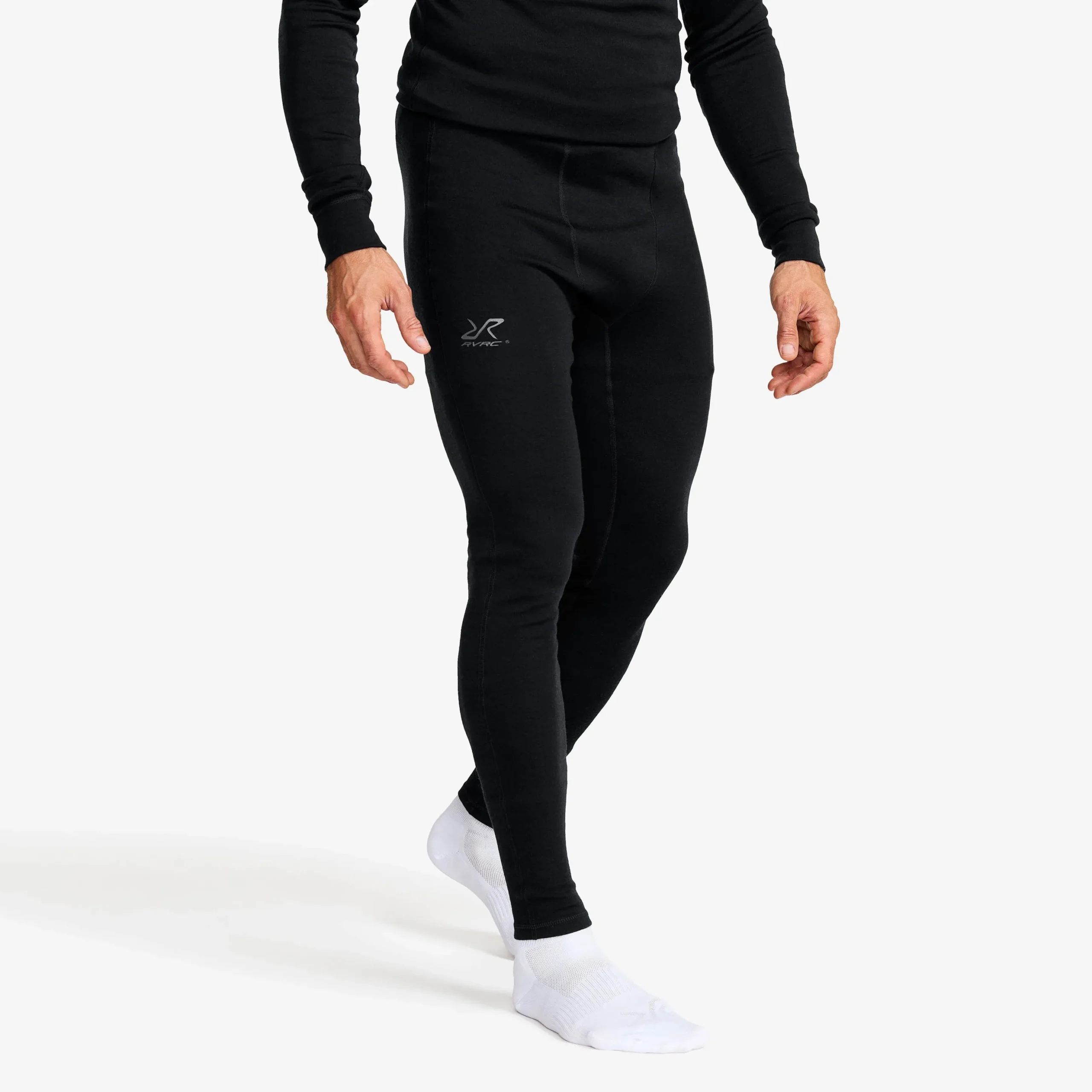 Route Merino Warm Base Layer Pants Herren Black