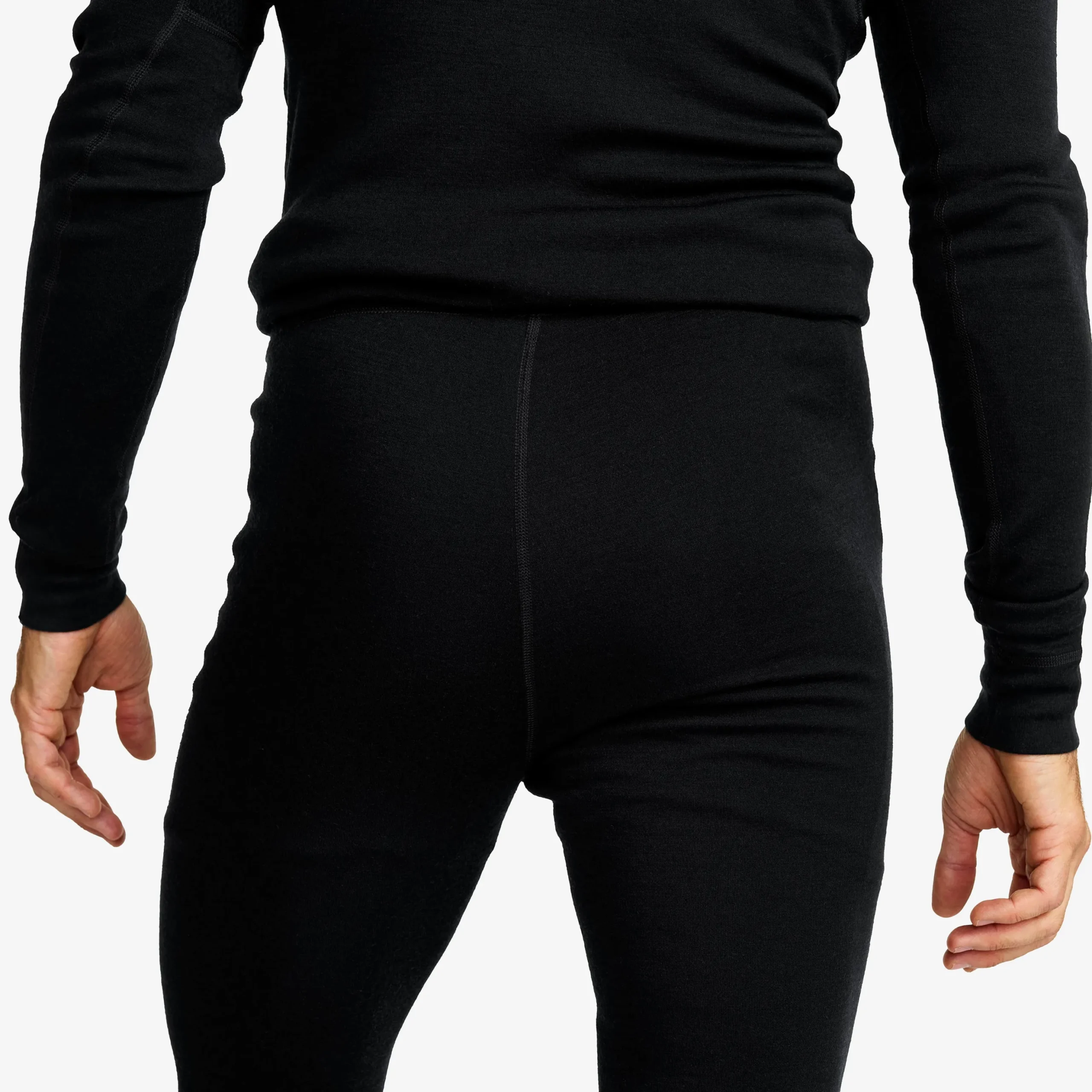 Route Merino Warm Base Layer Pants Herren Black