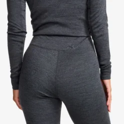 Route Merino Warm Base Layer Pants Damen Dark Grey Melange