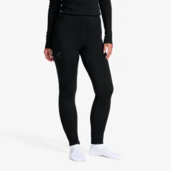Route Merino Warm Base Layer Pants Damen Black